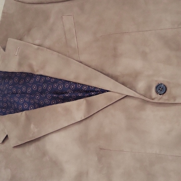 Chaps men's suede-like sport coat blazer size 42R - Picture 2 of 5